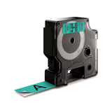DYMO D1 Standard - Black on Green - 19mm etiketbånd Sort på grøn