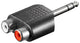 Microconnect AUDANH kabel kønsskifter 6.35mm 2 x RCA