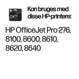 HP 950 Black Original Ink Cartridge blækpatron 1 stk Standard udbytte