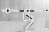 Neomounts NM-D775DX3WHITE skærmbeslag og -stativer 68,6 cm (27") Skrivebord Hvid