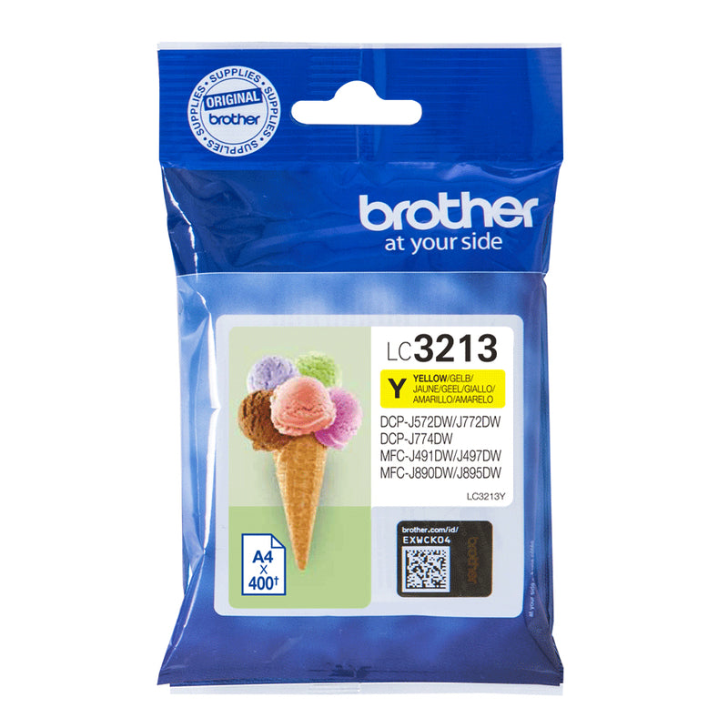 Brother LC3213Y blækpatron 1 stk Original Højt (XL) udbytte Gul