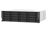 QNAP TS-1673AU-RP-16G NAS & lagringsserver Stativ (3U) Ryzen Embedded V1500B 16 GB DDR4 0 TB QNAP QTS Sort, Grå