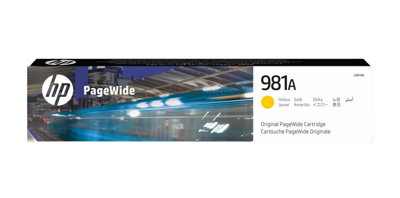 HP 981A Yellow Original PageWide Cartridge blækpatron 1 stk Standard udbytte