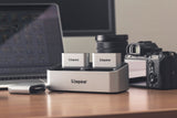 Kingston Technology Workflow microSD Reader Sort, Sølv