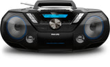 Philips AZB798T/12 bærbar stereosystem Analog & digital 12 W DAB, DAB+, FM Sort MP3-afspilning