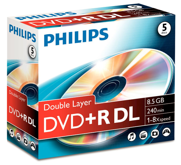 Philips DR8S8J05C/00 tom DVD 8,5 GB DVD+R DL