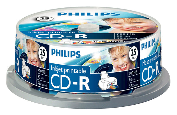 Philips CR7D5JB25/00 blank CD 700 MB 52x