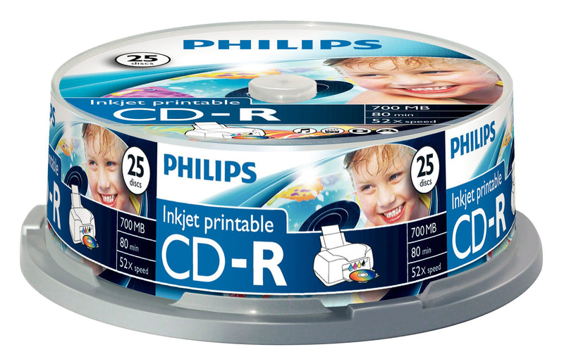 Philips CR7D5JB25/00 blank CD 700 MB 52x